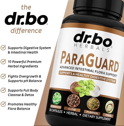 Píldoras Detox ParaGuard Cleanse - Suplemento Herbal para Intestinos con Nogal Negro, Ajenjo, Clavo y Orégano - Kit Completo para Adultos de 30 - imagen 4
