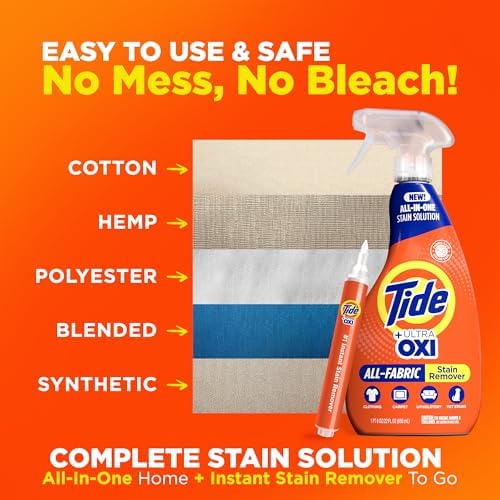 Spray Quitamanchas Tide Rescue de MADE BY NEHEMIAH con Oxi + Tamaño de Viaje Tide To Go, 22 Fl Oz + 1 Bolígrafo Quitamanchas - imagen 6