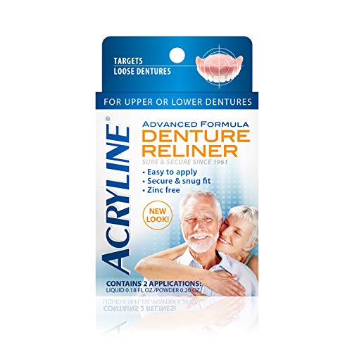 Acryline Fórmula Avanzada para Reforzar Dentaduras - Ajusta y Aprieta Dentaduras Superiores e Inferiores - Aplicación Fácil - imagen 1