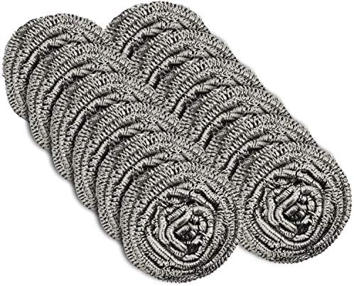 Paquete de 12 Estropajos de Acero Inoxidable Scrub It – Almohadillas de Lana de Acero para Trastes, Ollas, Sartenes y Hornos. Limpieza Eficaz en la - imagen 1