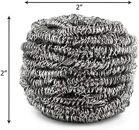 Paquete de 12 Estropajos de Acero Inoxidable Scrub It – Almohadillas de Lana de Acero para Trastes, Ollas, Sartenes y Hornos. Limpieza Eficaz en la - imagen 3