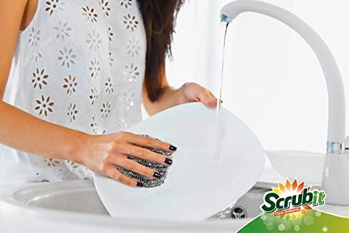 Paquete de 12 Estropajos de Acero Inoxidable Scrub It – Almohadillas de Lana de Acero para Trastes, Ollas, Sartenes y Hornos. Limpieza Eficaz en la - imagen 5