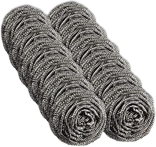 Paquete de 12 Estropajos de Acero Inoxidable Scrub It – Almohadillas de Lana de Acero para Trastes, Ollas, Sartenes y Hornos. Limpieza Eficaz en la - imagen 8