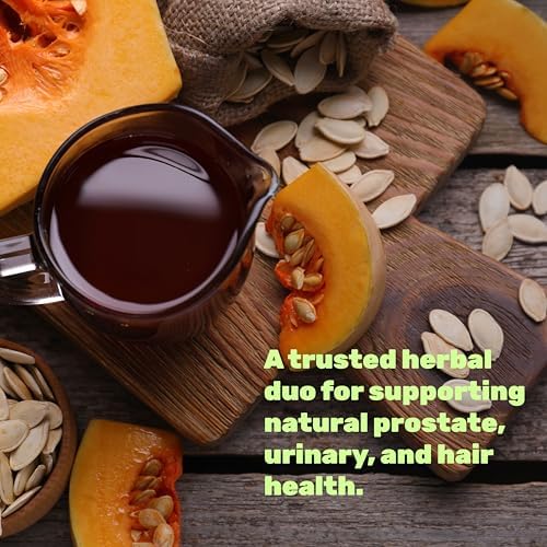Aceite de Semilla de Calabaza 3,000mg con Saw Palmetto, 240 Softgels – Extracto Prensado en Frío con Aceite Virgen – Apoya la Salud Prostática y - imagen 4