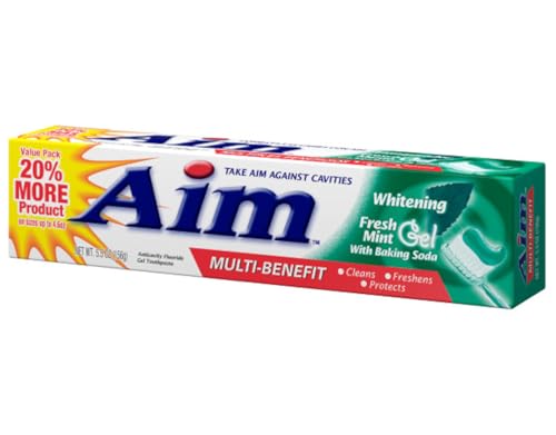 Pasta de Dientes Aim Gel de Menta Fresca 6 oz (paquete de 6) - imagen 3