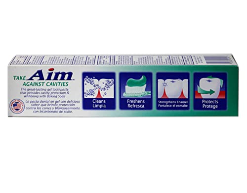 Pasta de Dientes Aim Gel de Menta Fresca 6 oz (paquete de 6) - imagen 5