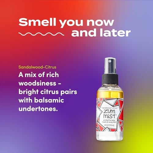 Indigo Wild Zum Mist Spray para Habitación y Cuerpo - Spray de Aceite Esencial Aromaterapia - Mist Natural Sandalwood-Cítrico - 4 oz - imagen 3