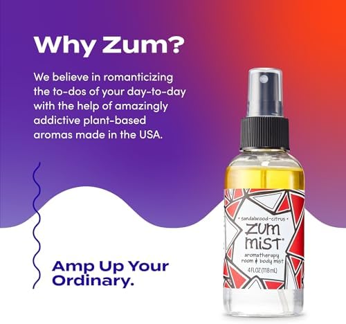 Indigo Wild Zum Mist Spray para Habitación y Cuerpo - Spray de Aceite Esencial Aromaterapia - Mist Natural Sandalwood-Cítrico - 4 oz - imagen 6