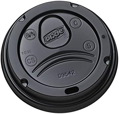 Tapa de Bebida Dome Negra Dixie D9542 con Abertura para Beber - imagen 1