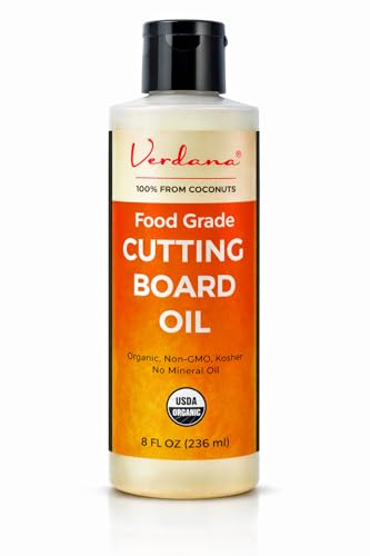 Aceite para Tabla de Cortar de Grado Alimenticio Verdana – Alternativa Orgánica a Base de Coco, Seguro para Alimentos, 8 fl oz - imagen 1