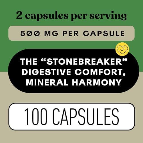 Cápsulas Orgánicas de Chanca Piedra 500mg - Extracto de Phyllanthus Niruri para Riñones, Vesícula y Hígado, 100 Cápsulas Veganas, Sin OGM, Hecho en - imagen 5