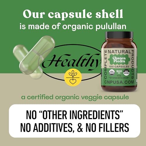 Cápsulas Orgánicas de Chanca Piedra 500mg - Extracto de Phyllanthus Niruri para Riñones, Vesícula y Hígado, 100 Cápsulas Veganas, Sin OGM, Hecho en - imagen 7