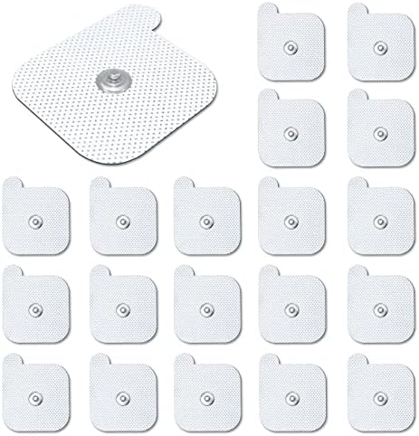 Pads de Repuesto ReaJoy para Unidad TENS, 20 PCS Electrodos Adhesivos Reutilizables, Compatibles con la Mayoría de Máquinas Estimuladoras, Conector - imagen 1