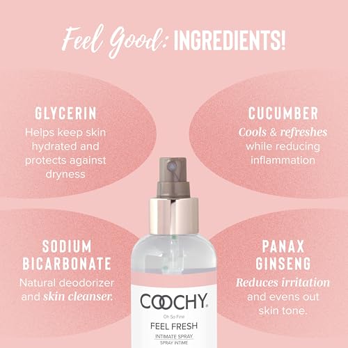 Spray íntimo Coochy para mujer, frescura y protección contra olores todo el día | Con aceites naturales, mantiene el pH vaginal, sin gluten ni - imagen 5