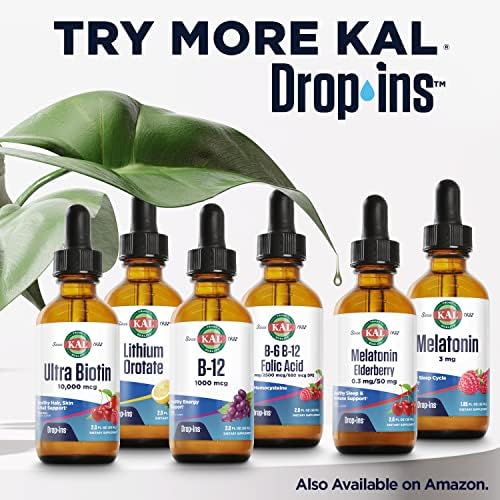 KAL D3 K2 DropIns 125 mcg / 500 mcg Gotas de Vitamina D3 K2, Suplemento para Huesos, Corazón e Inmunidad, Sabor Natural a Cítricos, 60 Días de - imagen 6