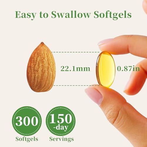 YATIME Aceite de Orégano con Aceite de Semilla Negra, Cápsulas Orgánicas 2 en 1, 6000mg por Porción, 300 Softgels, 4X Fuerza Carvacrol y Timoquinona, - imagen 3