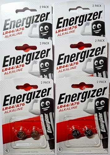 Faja de 12 Baterías Alcalinas Energizer A76/LR44 (A76BP), SR44, L1154, 1.5v - imagen 1