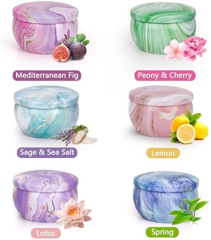 Set de 6 Velas Aromáticas de Cera de Soja para Regalo, Ideal para Navidad, Cumpleaños, Día de las Madres y Agradecimiento a Maestros - imagen 3