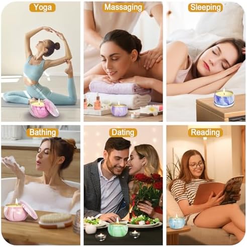Set de 6 Velas Aromáticas de Cera de Soja para Regalo, Ideal para Navidad, Cumpleaños, Día de las Madres y Agradecimiento a Maestros - imagen 5