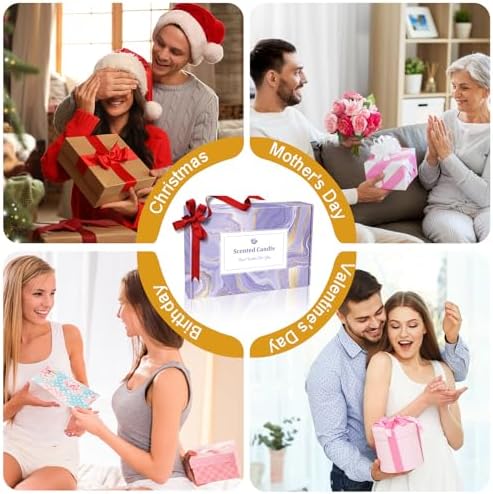 Set de 6 Velas Aromáticas de Cera de Soja para Regalo, Ideal para Navidad, Cumpleaños, Día de las Madres y Agradecimiento a Maestros - imagen 7