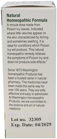 Washington Homeopathic Products WHP Ivy Poisonosa. Solución Natural Efectiva para el Picor y Ampollas de la Hiedra Venenosa. - imagen 6
