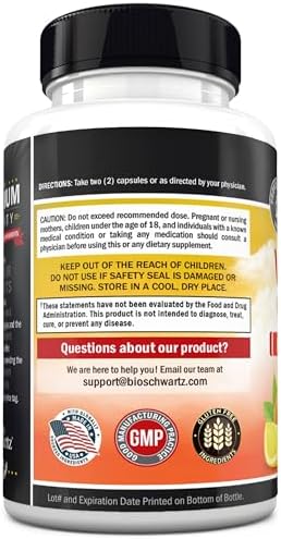 Suplemento Complejo de Vitamina C BioSchwartz - Cápsulas de 1000mg con Rosa Mosqueta, Zinc y Bioflavonoides Cítricos para Salud Inmunológica, Energía - imagen 8