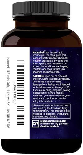 NatureBell Biotina 10000mcg + Ácido Hialurónico 25mg | 360 Cápsulas de Aceite de Coco, Suplemento Premium para Cabello, Piel y Uñas* - imagen 8