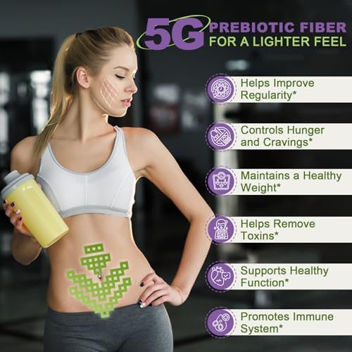 Suplemento Diario de Fibra NATURE TARGET - Polvo de Fibra Prebiótica Soluble para la Salud Digestiva, Sin Sabor, Libre de Gluten y Azúcar, Keto - 70 - imagen 4