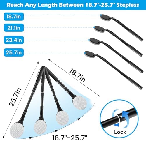 Aplicador de Loción para Espalda, Mango Largo de 25.7'', Fácil de Alcanzar y Lavable, Ideal para Hombres y Mujeres - imagen 3