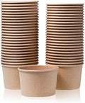 Tazas de Papel para Helado MATICAN - Paquete de 50, 16 Oz, Desechables para Postres Fríos o Calientes, Tazas para Sundae y Yogur Congelado, Color - imagen 1