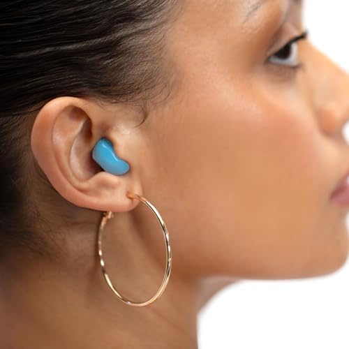 Tapones Eargasm Squishies - Azul Moldables Multipropósito Reducción de Ruido Impermeables y Aislantes para Dormir, Ronquidos, Estudiar, Nadar y Más - - imagen 2