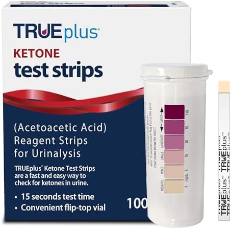 Tiras de Prueba de Cetonas TRUEplus, 100 Piezas, Ideal para Dietas Bajas en Carbohidratos y Personas con Diabetes - imagen 1