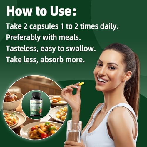 Suplemento de Berberina 1500mg, Berberina Liposomal con Canela de Ceilán y Probióticos para Hombres y Mujeres, Extracto Himalayo, Apoyo a la Salud - imagen 4