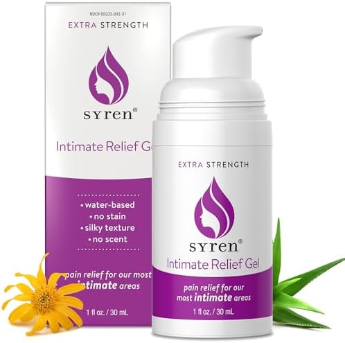 Gel de Alivio Intimo Syren con 4% de Lidocaína para Sensibilidad Externa, Vulvodinia, Dispareunia, Incomodidad Vaginal, Sequedad, Apoyo Suave - imagen 1