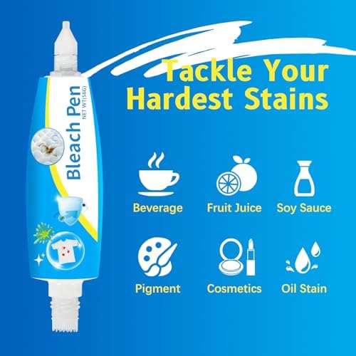 Bolígrafo de blanqueo, gel blanqueador para ropa, bolígrafo portátil, eliminación de manchas más efectiva, accesorios, quita manchas instantáneo (2 - imagen 2