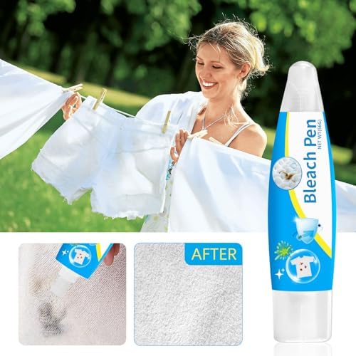 Bolígrafo de blanqueo, gel blanqueador para ropa, bolígrafo portátil, eliminación de manchas más efectiva, accesorios, quita manchas instantáneo (2 - imagen 3