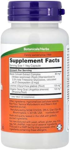 NOW Foods Cohosh Negro 80 mg - imagen 2