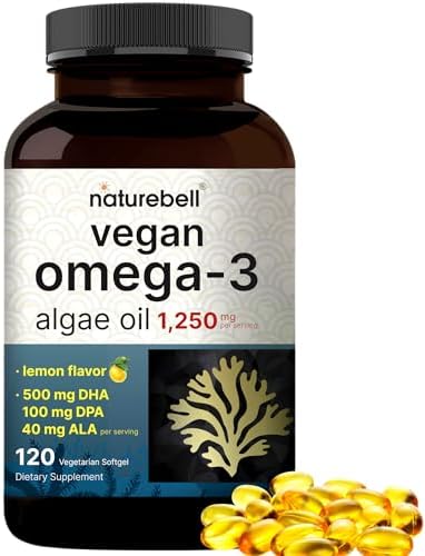 Suplemento de Aceite de Algas Omega 3 Vegano, 120 Cápsulas Veganas | Sin Carragenina, DHA y DPA de Origen Vegetal | Alternativa al Aceite de Pescado - imagen 1