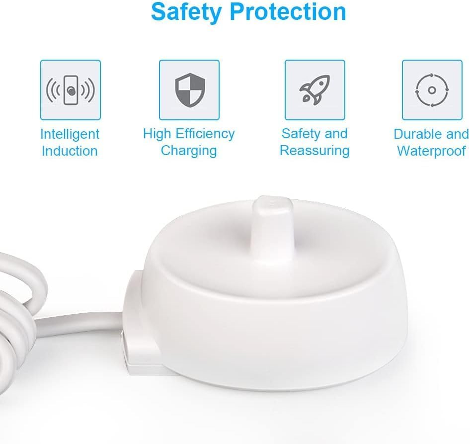 Cargador de Repuesto para Cepillo de Dientes Eléctrico Oral B, Compatible con la Base de Cargador Oral B Braun, Modelo Inductivo 3757, Portátil e - imagen 4