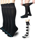 Calcetas para Bota de Caminata VEIGIKE, Reemplazo para Férula Ortopédica, Medias Tubulares para Walkers y Yeso, Cubierta Quirúrgica Negra, 2 Pares - imagen 1
