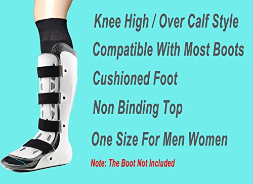 Calcetas para Bota de Caminata VEIGIKE, Reemplazo para Férula Ortopédica, Medias Tubulares para Walkers y Yeso, Cubierta Quirúrgica Negra, 2 Pares - imagen 2