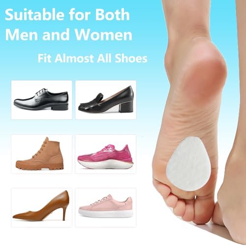 Almohadillas Metatarsales Misorita para Hombre y Mujer, 40 Piezas, Cojín Adhesivo para la Parte Delantera del Pie, Soporte para Metatarsalgia y - imagen 3