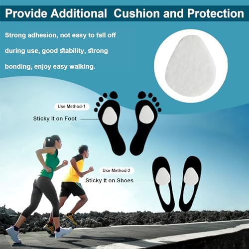 Almohadillas Metatarsales Misorita para Hombre y Mujer, 40 Piezas, Cojín Adhesivo para la Parte Delantera del Pie, Soporte para Metatarsalgia y - imagen 6