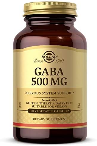 Solgar GABA 500 mg, 100 Cápsulas Vegetales - Apoyo a la Relajación y Sistema Nervioso - Aminoácido - No OGM, Vegano, Sin Gluten, Sin Lácteo, Kosher - - imagen 1