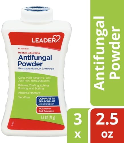 Polvo LEADER para Pie de Atleta, Absorbente de Humedad, Libre de Talco, 2.5 Onzas - imagen 6