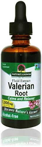 Extracto de Raíz de Valeriana Nature's Answer 2 Oz - Sin Alcohol, Sin Gluten, Kosher, No Transgénico, Hecho en EE. UU. - Apoyo para la Calma y - imagen 1