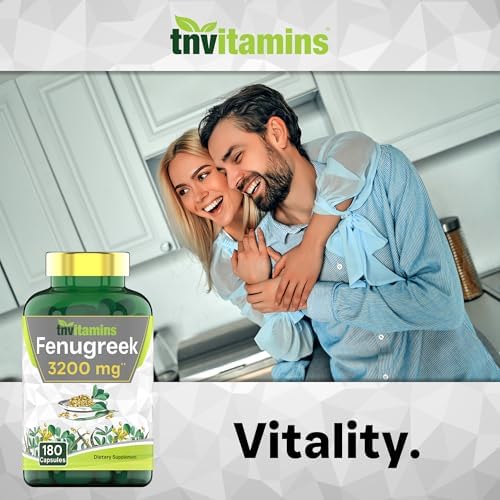 Cápsulas de Fenogreco tnvitamins: 3200 mg - 180 Cápsulas | Suplemento de Fenogreco para Hombres y Mujeres | Extracto de Semilla de Fenogreco | No GMO - imagen 4