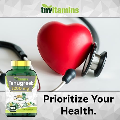 Cápsulas de Fenogreco tnvitamins: 3200 mg - 180 Cápsulas | Suplemento de Fenogreco para Hombres y Mujeres | Extracto de Semilla de Fenogreco | No GMO - imagen 5