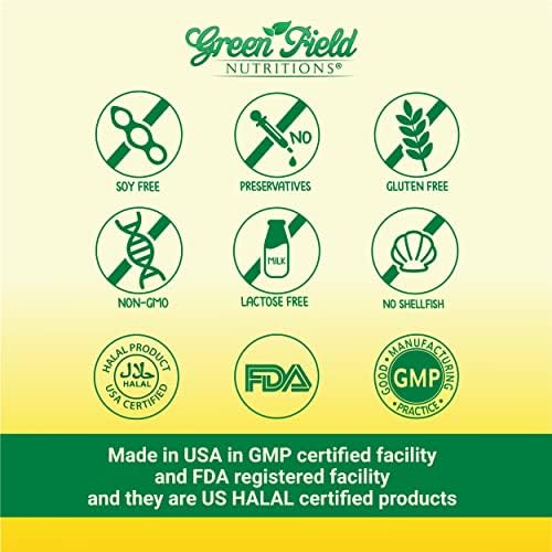 Aceite de Pescado Halal Greenfield Nutrition 1000mg, Omega 3 Halal 300mg, Píldoras de Pescado Peruano Silvestre, EPA 180mg & DHA 120mg, 120 Cápsulas - imagen 4
