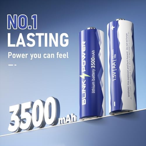 Baterías de Litio Blinkspower™ AA 8 Piezas, 3500mAh NO.1 Duraderas 1.5V Batería Doble A 【No Recargables】 - imagen 2